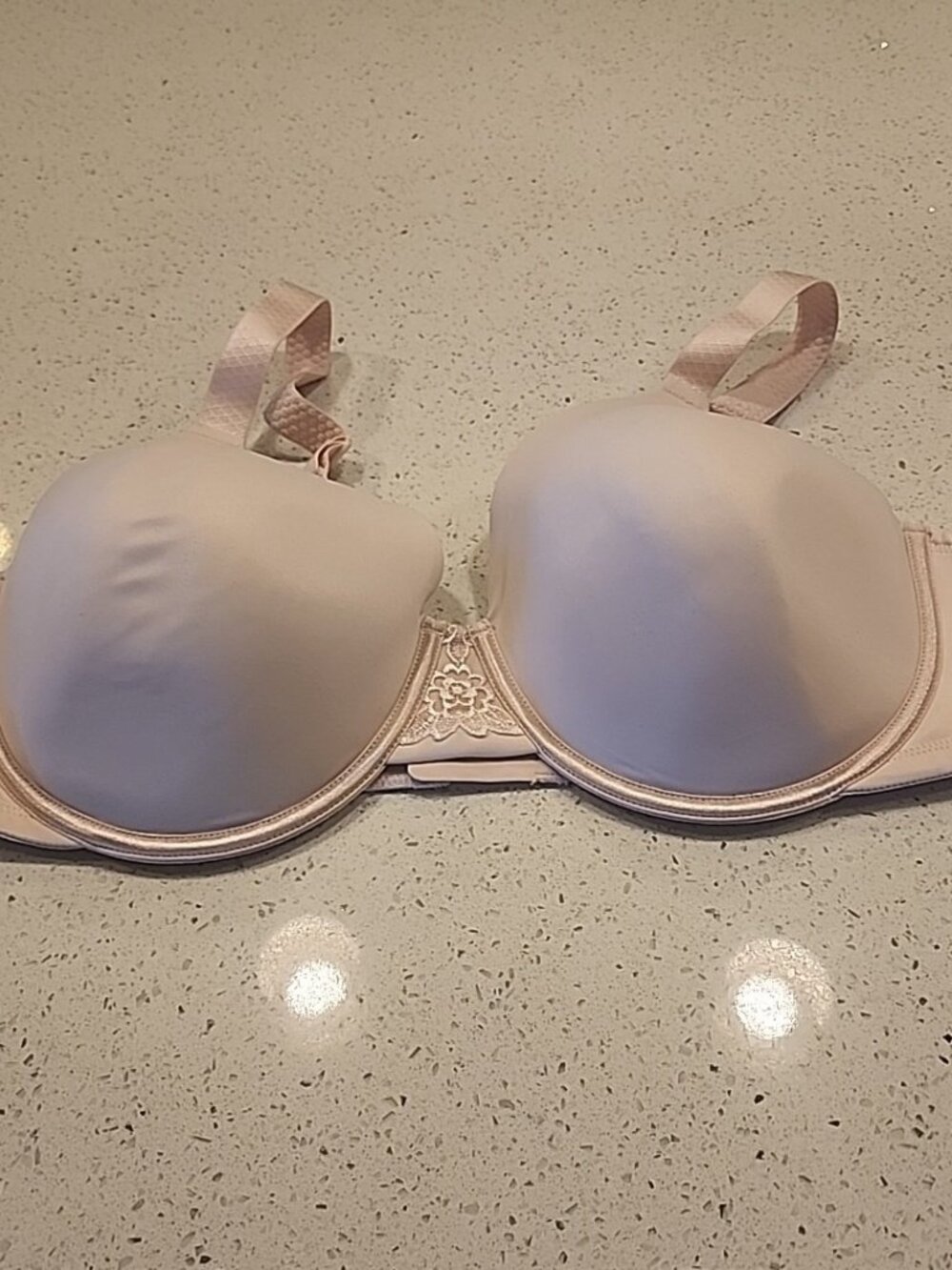 Vanity Fair Bra 44C Pale Pink Underwire Lined 76380